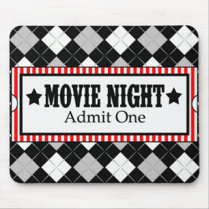 *Movie Night* Movie Ticket Mousepad