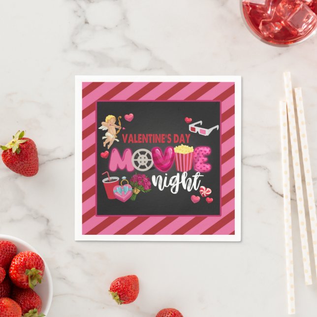 Movie Night Napkin - Valentine's Day (Insitu)