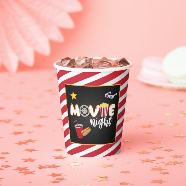 Movie Night Paper Cup (Insitu)