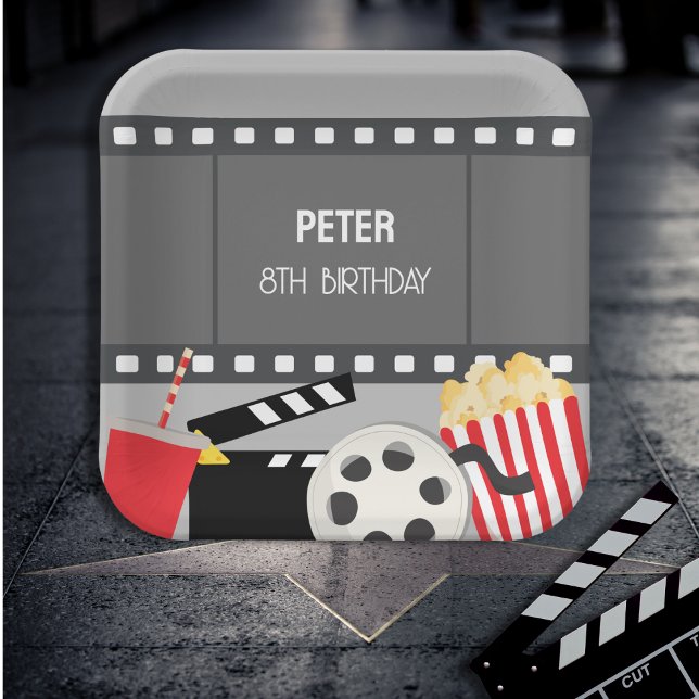 MOVIE NIGHT PAPER PLATE (Creator Uploaded)