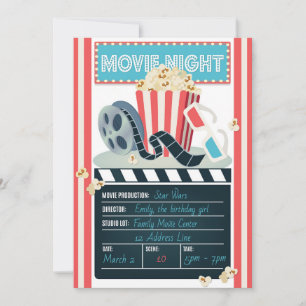 Movie Night Party Invitation