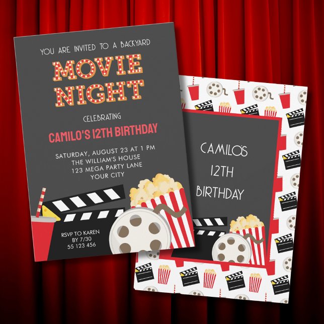 MOVIE NIGHT PARTY INVITATION (Creator Uploaded)