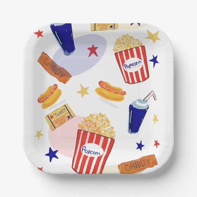 Movie Night Plates (Front)