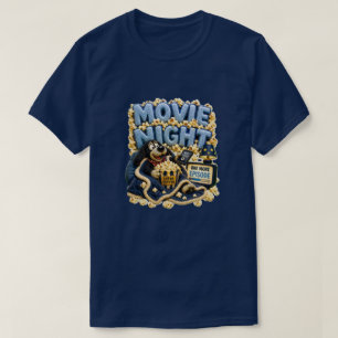 Movie Night Please Pause Funny Cosy T-Shirt