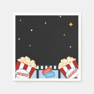 movie night popcorn backyard party napkin