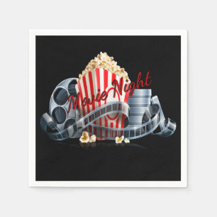 Movie Night Popcorn  Napkin