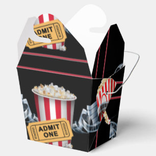 Movie Night Popcorn Take Out Favour Box