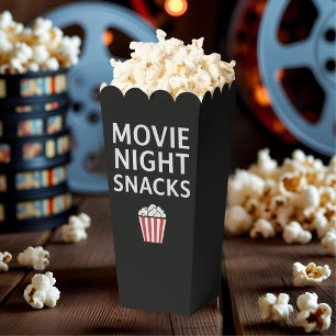 Movie Night Snacks Popcorn Box   Kids Birthday 