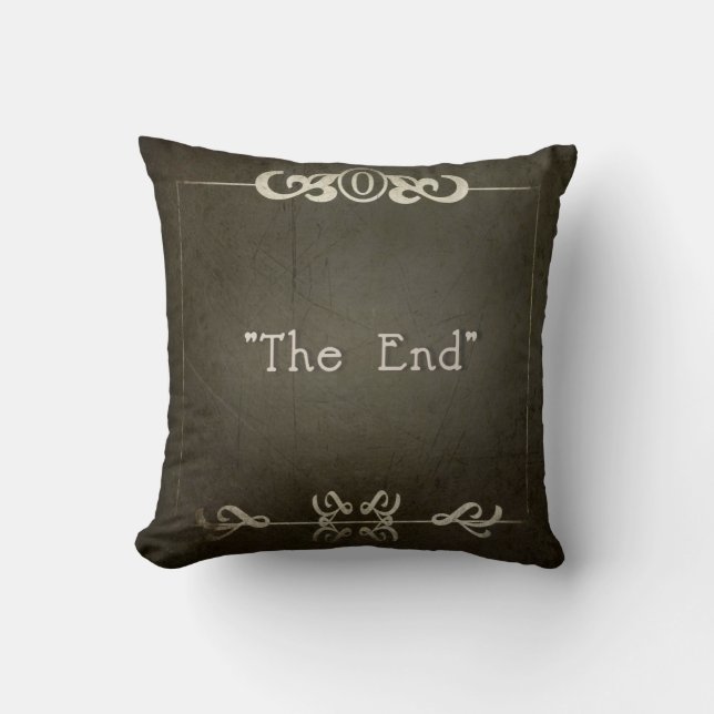 MOVIE NIGHT~ "THE END" CUSHION (Front)