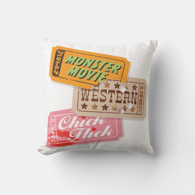 Movie Night Trio Pillow — SQUARE (Front)