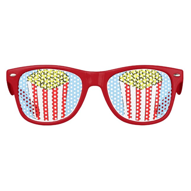 Movie Party Popcorn Kids Sunglasses (Front)