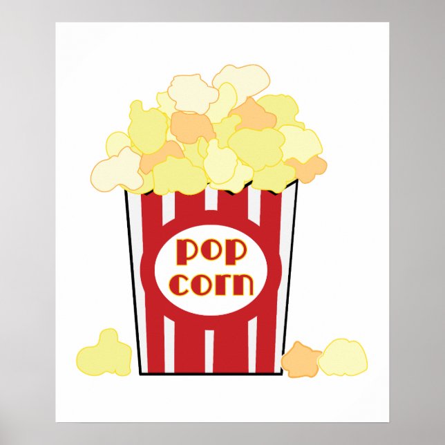 Movie Popcorn Art Poster (Front)