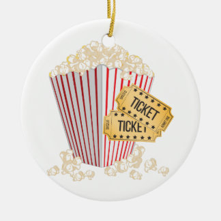 Movie Popcorn Ceramic Tree Decoration