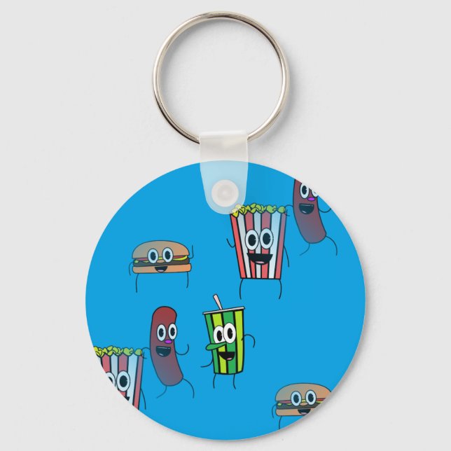 movie popcorn key ring (Front)