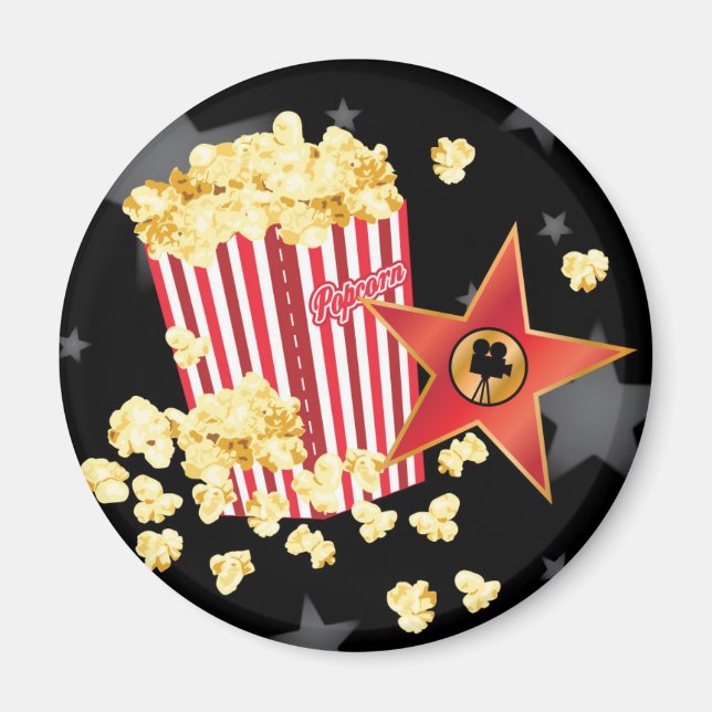 Movie Popcorn Magnet (Front)