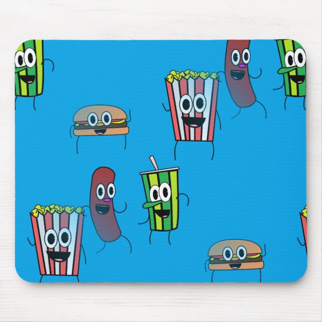 movie popcorn mouse mat (Front)