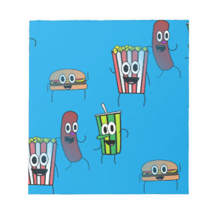 movie popcorn notepad