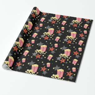 Movie popcorn wrapping paper