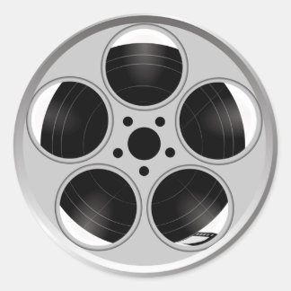 Movie Reel Classic Round Sticker