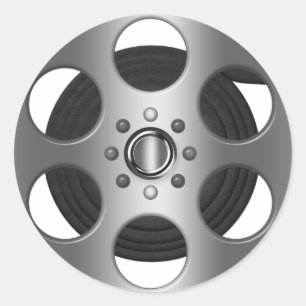 Movie Reel Classic Round Sticker