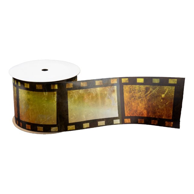 Movie reel  film gift ribbon 2" satin ribbon (Spool)