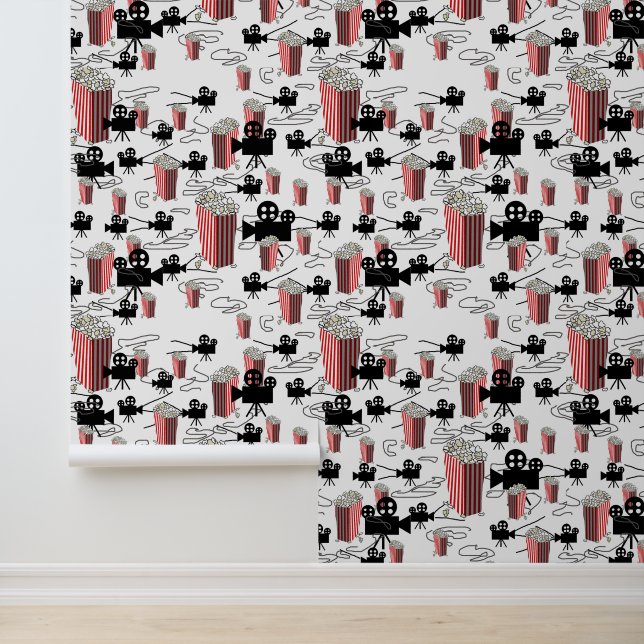 Movie Reels and Popcorn Wallpaper (Application)