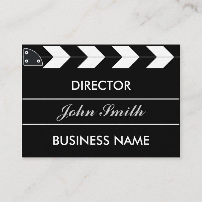 Movie Slate Business Card (Back)