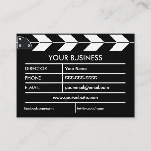 Movie Slate Business Card