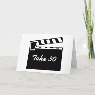 Movie Slate Clapperboard Board Birthday Card