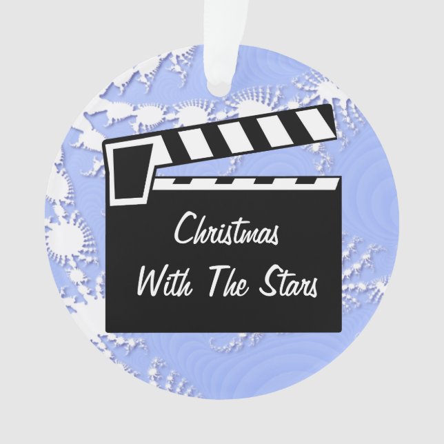 Movie Slate Clapperboard Board Ornament (Front)