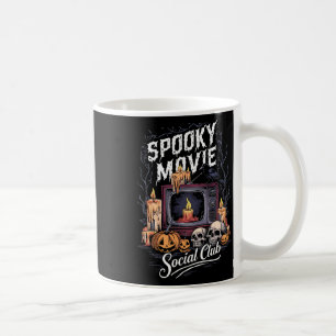 Movie Social Club Vintage Tv Halloween Horror Art Coffee Mug
