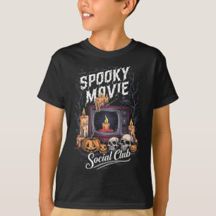 Movie Social Club Vintage Tv Halloween Horror Art T-Shirt