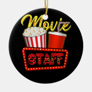 Movie Staff Party Night Behind the Scenes Awesomen Ceramic Tree Decoration