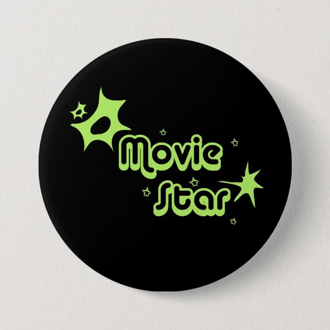 Movie star 7.5 cm round badge (Front)