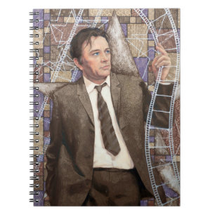 Movie Star Actor, Old Hollywood, fine art portrait Notebook