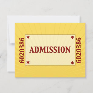 Movie Star Bar Mitzvah Reply RSVP Yellow Blue