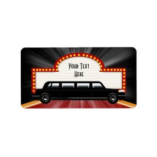 Movie Star Limo and Marquis Address Labels