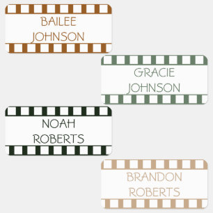 Movie Strip Forest Colour Coded Clothing Name