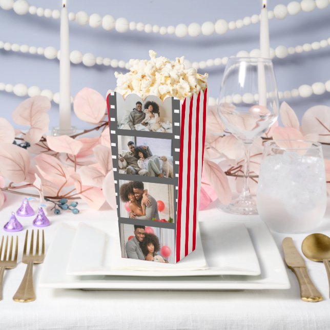 Movie Strip Stripped Personalised Wedding Favour Box (Wedding)