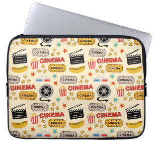 Movie Theater Fun Pattern Laptop Sleeve