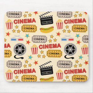 Movie Theater Fun Pattern Mouse Mat
