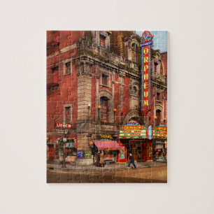 Movie Theater - The Orpheum Theater 1940 Jigsaw Puzzle