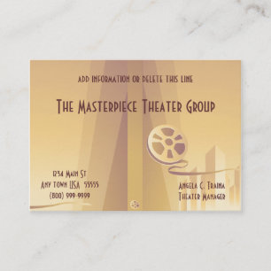 Movie Theatre Business Cards