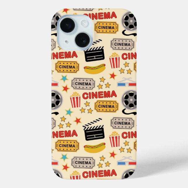 Movie Theatre Fun Pattern Case-Mate iPhone Case (Back)