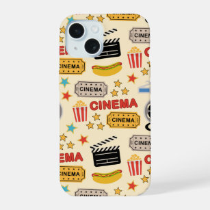 Movie Theatre Fun Pattern iPhone 15 Case