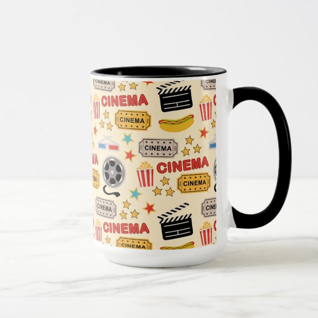Movie Theatre Fun Pattern Mug (Right)