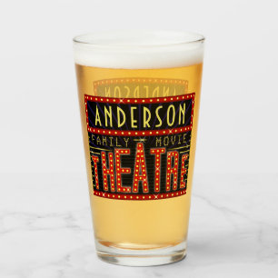 Movie Theatre Marquee Home Cinema Personalised Glass