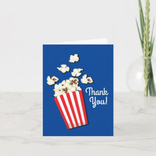 Movie Theatre Popcorn Birthday Party Card