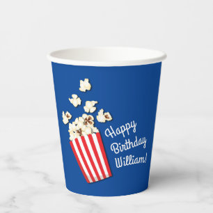Movie Theatre Popcorn Birthday Party Paper Cups