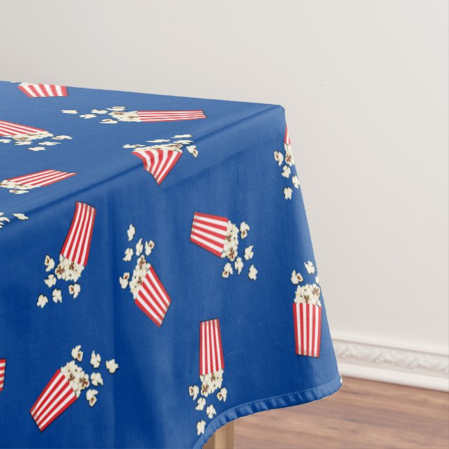 Movie Theatre Popcorn Birthday Party Tablecloth (In Situ)